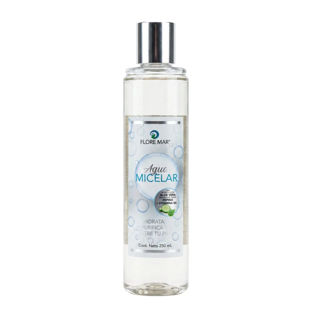 Agua Micelar | Limpieza Facial con Extracto de Pepino, Aloe Vera y Vitamina B5